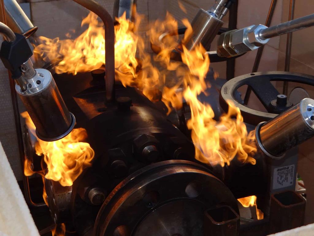 تست آتش (Fire test) در شیرهای صنعتی